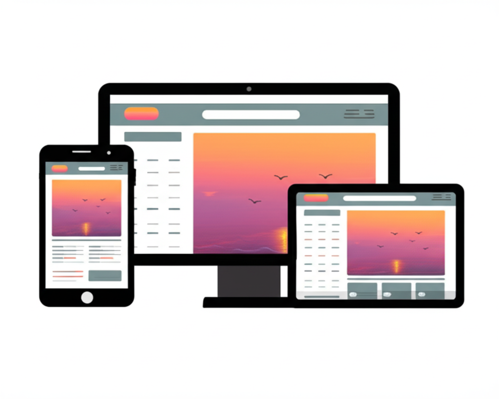 Responsive web design example